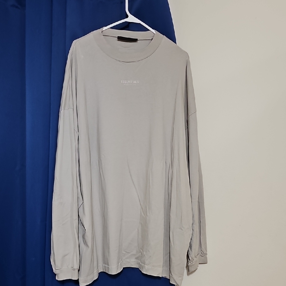 Essentials Light Gray Long Sleeve Tee